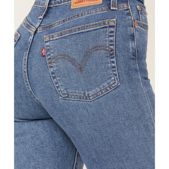 LEVI'S wedgie straight jeans in summer love (sz31) - Picture 4 of 16